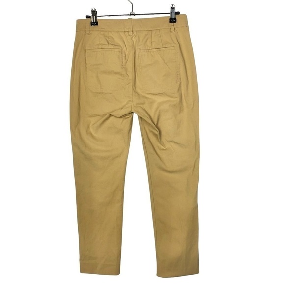 Vince Coin Pocket Cropped Flat Front Chino Khaki Pants 2 - Picture 3 of 4
